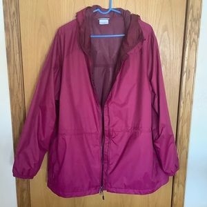 COLUMBIA WOMENS PLUS SZ RAIN JACKET
